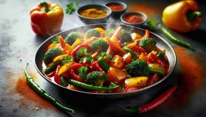 Vegetable Jalfrezi Extravaganza: A Flavorful Fusion of Stir-Fried Vegetables in Spiced Tomato Sauce