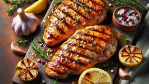 Finger-Licking Good Grilled Lemon-Garlic Chicken Breasts