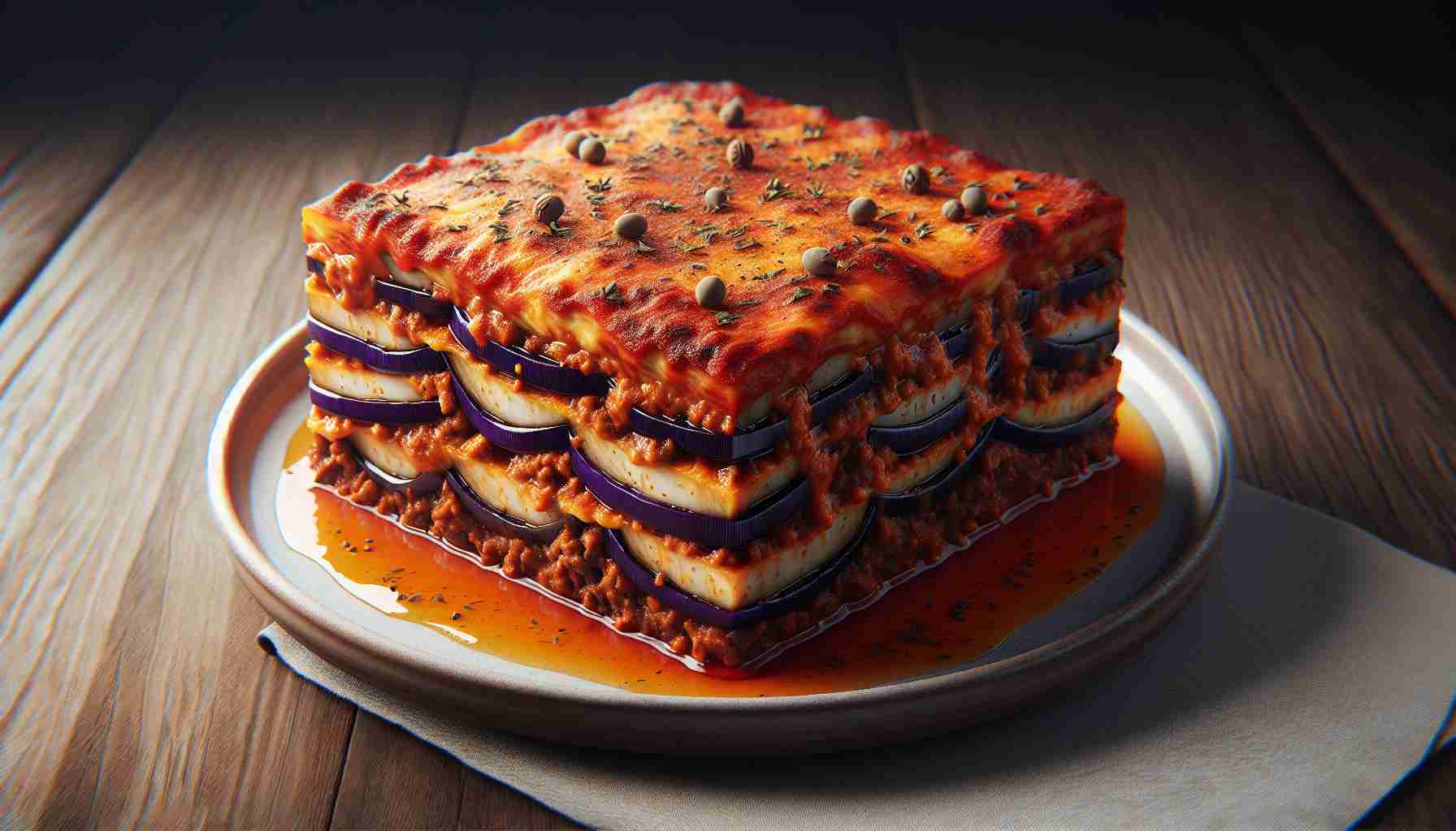 Traditional Greek Moussaka: Layers of Flavorful Eggplant and Spiced Meat Sauce