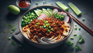 Zhajiangmian Delight: Savory Chinese Noodles with Pork and Fermented Bean Paste