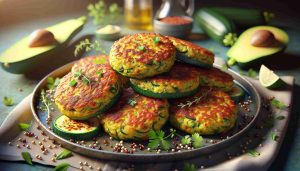 Fried Zucchini Quinoa Cakes with a Kick of Fresh Herbs