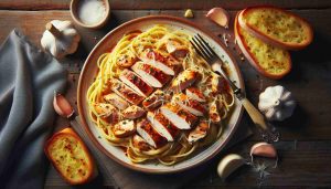 Delicious and Hearty Garlic Chicken Linguine