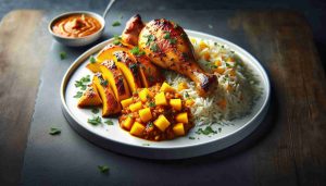 Exotic Chicken and Rice with Spicy Mango Chutney