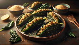 Decadent Quinoa-Stuffed Baked Kale Boats