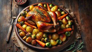 Irresistible Herb-Roasted Chicken with Roasted Vegetables