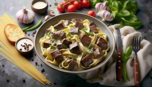 Succulent Beef Fettuccine Alfredo: A Classic Italian Comfort Dish with a Creamy Twist