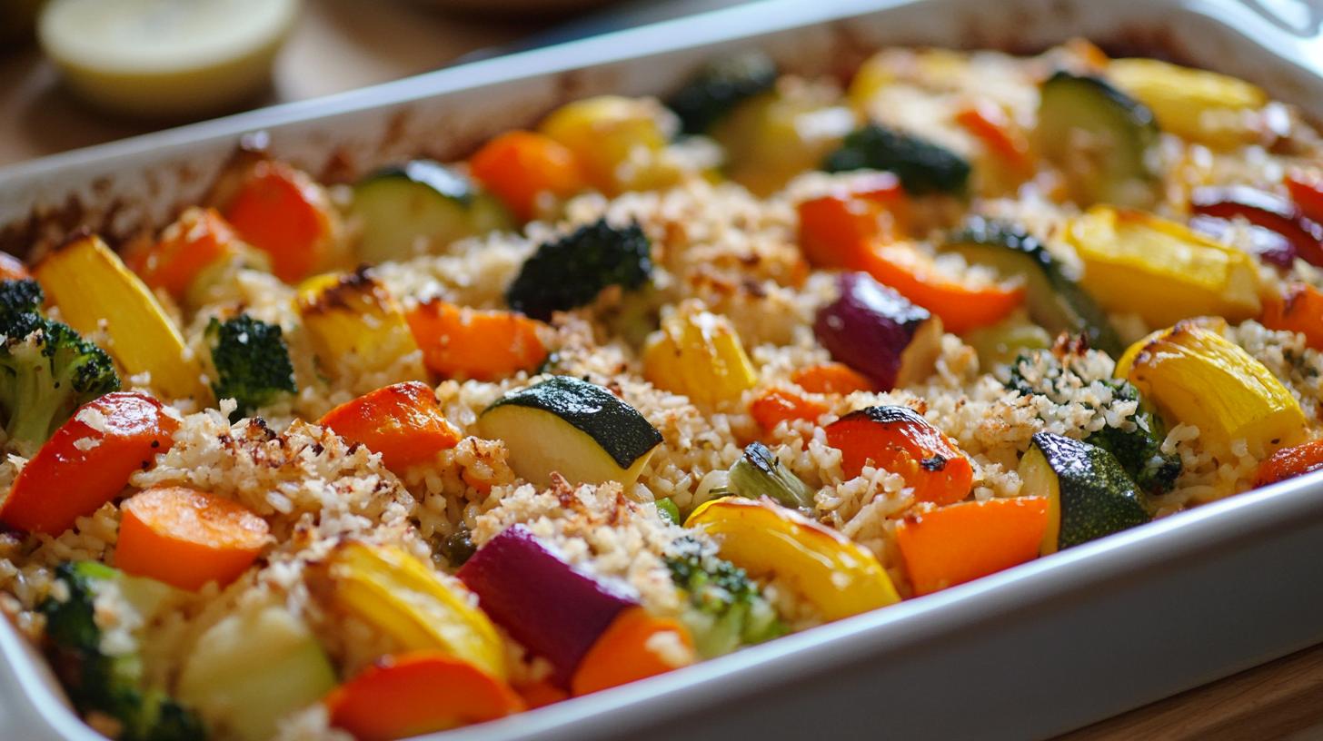 Vibrant Vegetable and Brown Rice Casserole: A Deliciously Nutritious Comfort Dish