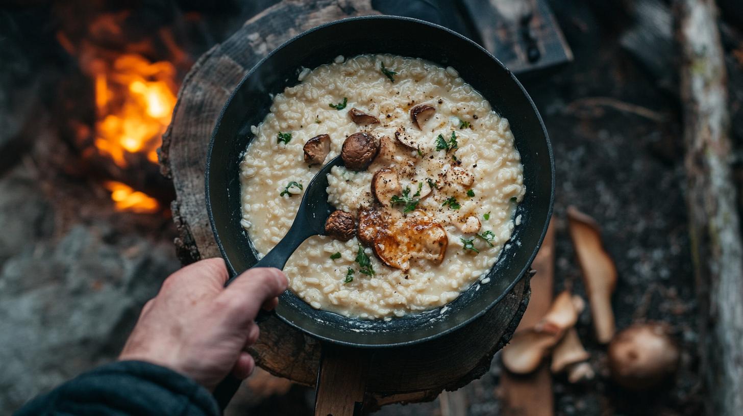 Hearty Herb-Infused Risotto with Fragrant Forest Mushrooms – A Cozy Classic for Culinary Comfort