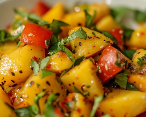 Wonderfully Wicked Thai Warm Mango Salad: A Sweet and Spicy Sensation