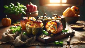 Harvest Bounty Fontina & Herb Stuffed Bell Peppers