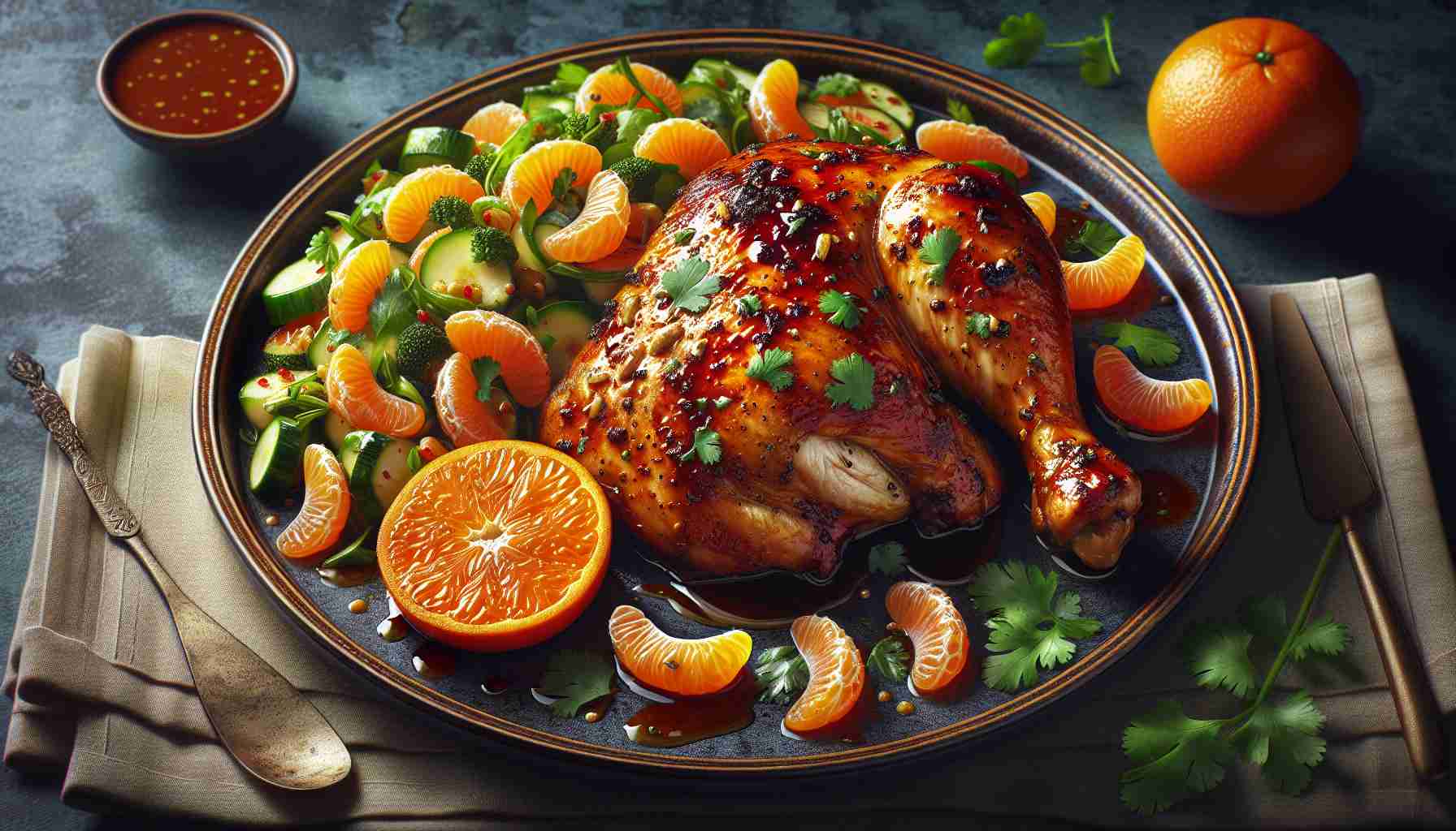 Ultimate Jerk Chicken with Clementine-Cilantro Salad