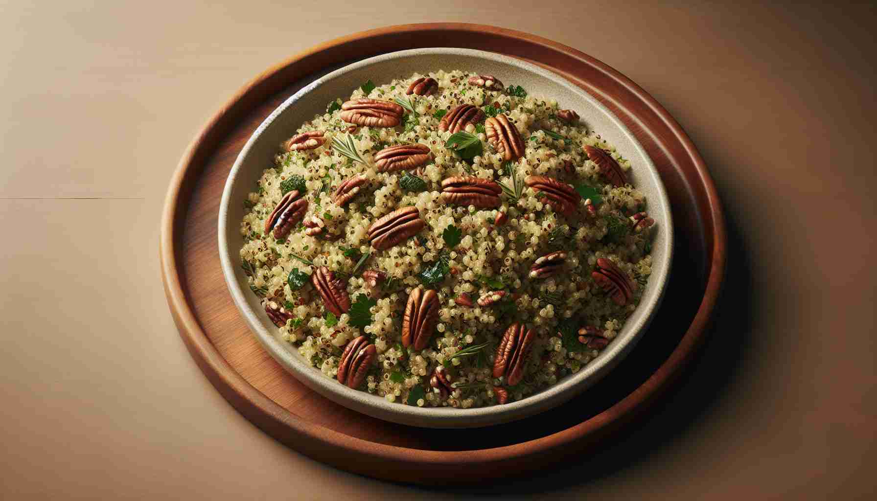 Quinoa Pilaf with Hearty Herbs and Pecans