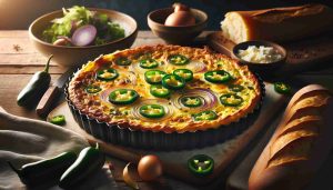 French Onion and Jalapeño Frittata – A Spicy Take on a Classic Egg Delight