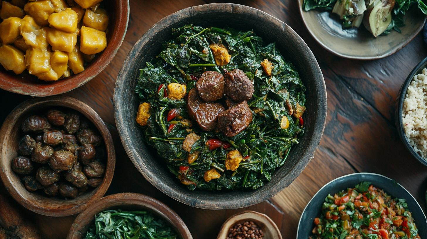 A Hearty, Heartwarming Delight: Muriwo Unedovi - The Nutty Leafy Greens of Zimbabwe