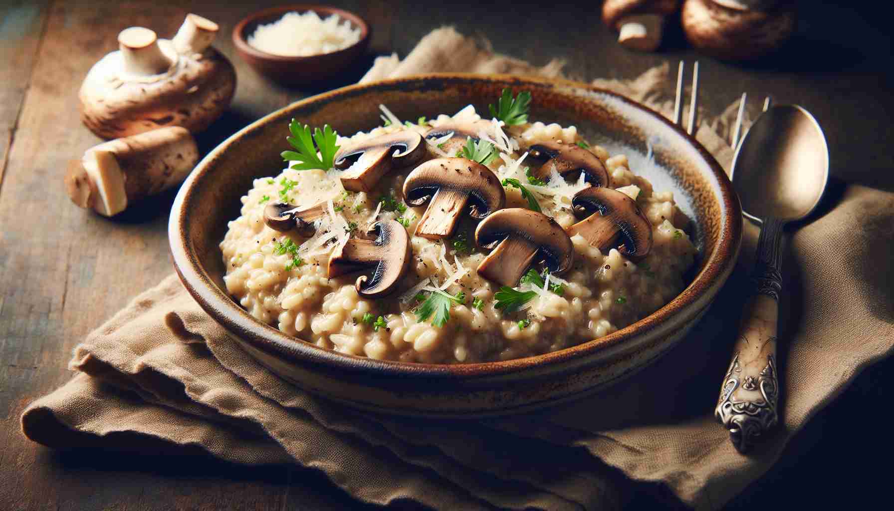 Delightful Rustic Mushroom Risotto: A Nutrient-rich Comfort Dish Perfect for Any Occasion