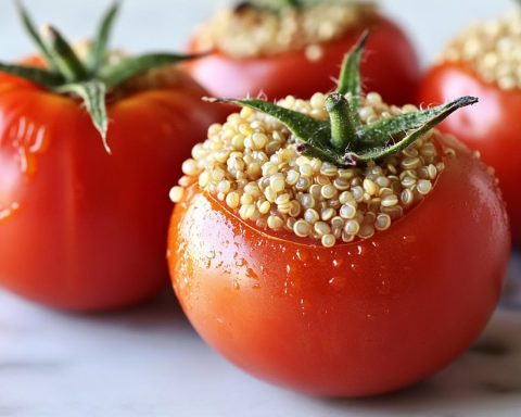 Heavenly Quinoa-Stuffed Tomatoes: A Nutritious Mediterranean Delight to Savor and Share