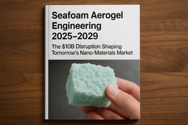 Inženjering morske pjene aerogela 2025.–2029.: Poremećaj od 10 milijardi dolara koji oblikuje sutrašnje tržište nano-materijala